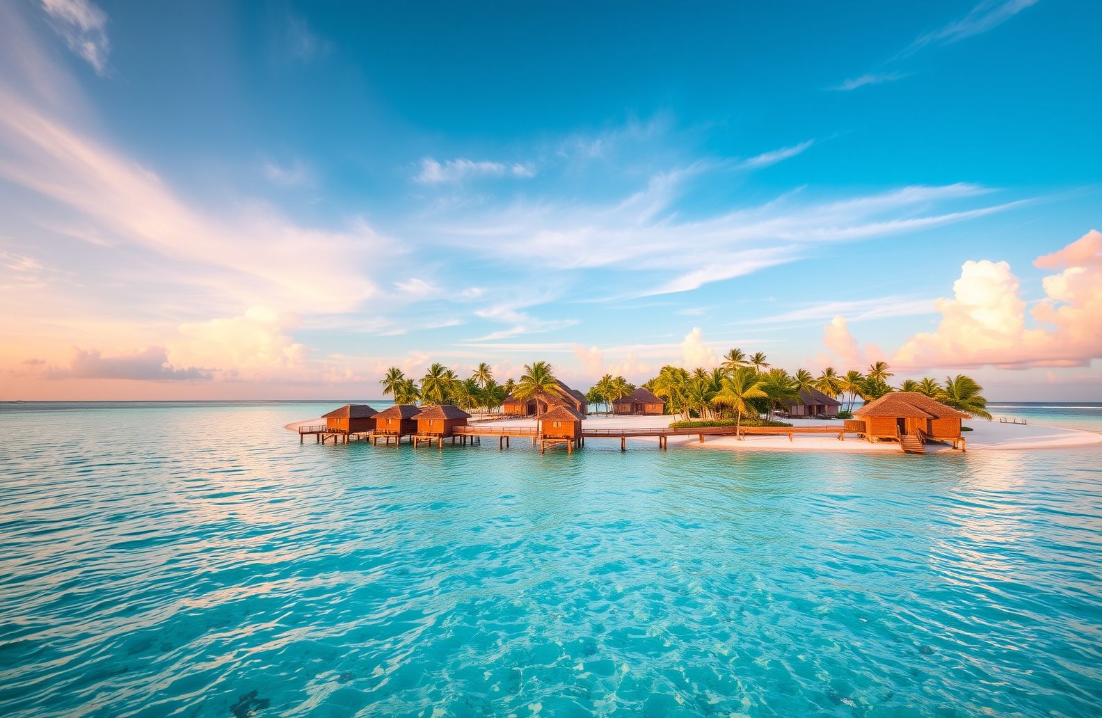 Maldives Island Resorts Wallpaper