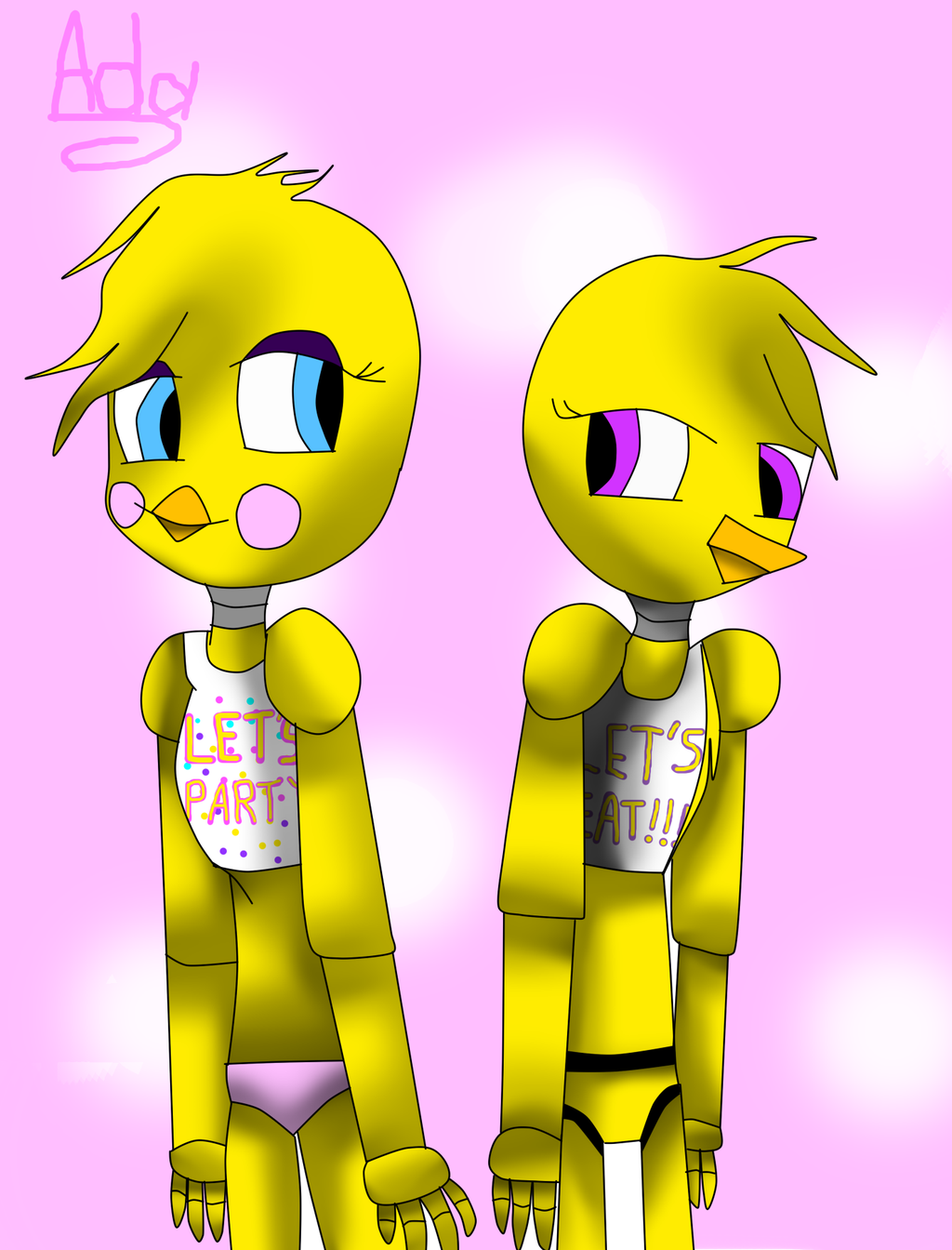 Find more chica and toy chica Five Nights At Freddys by Adamarispeque. chic...