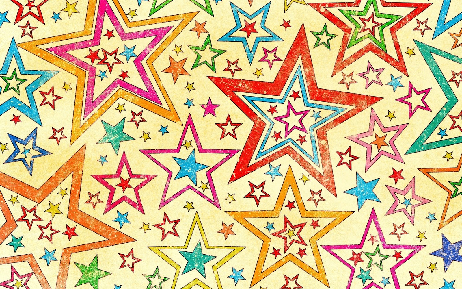 Estrellas De Colores Fondos Pantalla HD Wallpaper