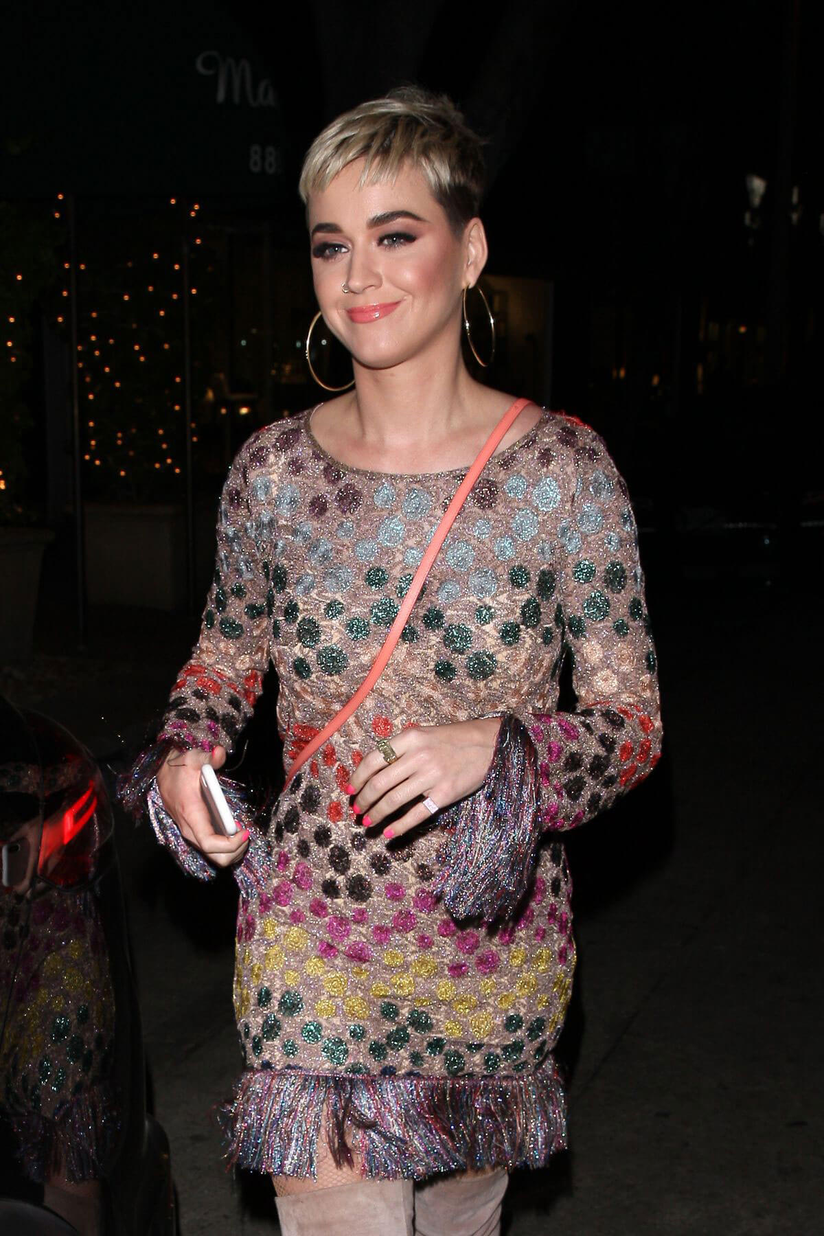 Katy Perry Stills Leaves Madeo Restaurant In West