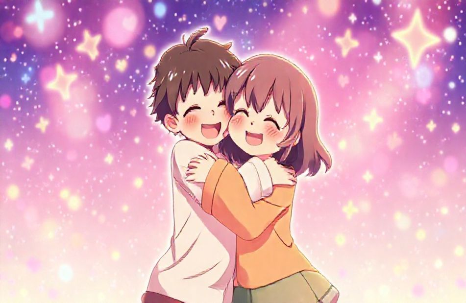 Anime Hug Wallpaper