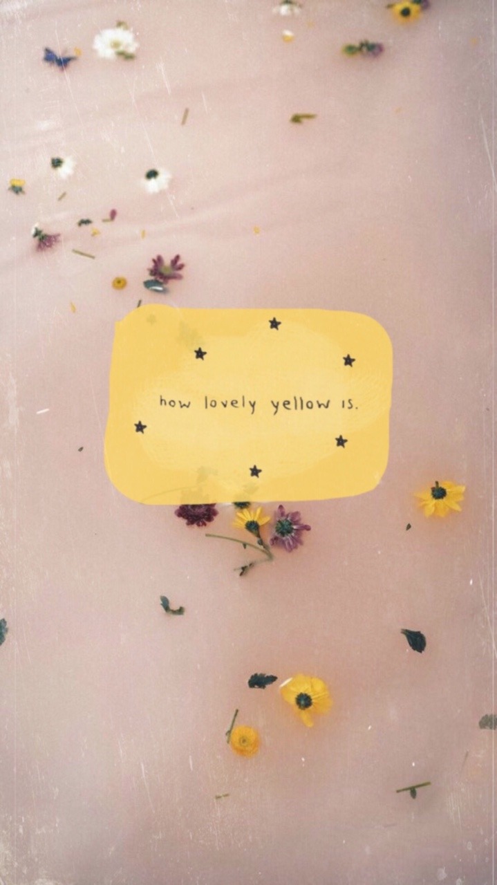 Yellow Aesthetic On Wallpaper