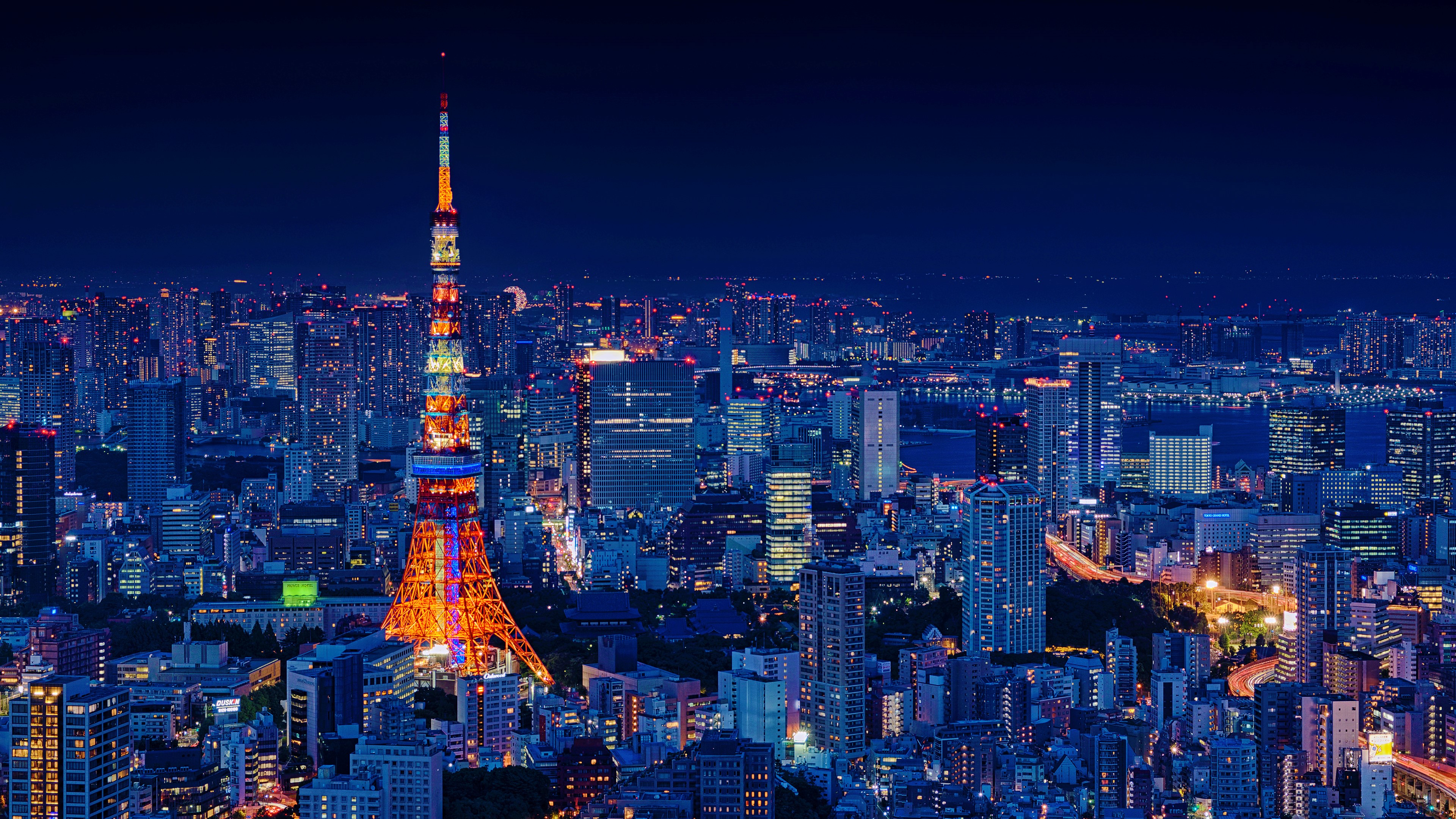 Tokyo At Night 4k Ultra HD Wallpaper Background Image