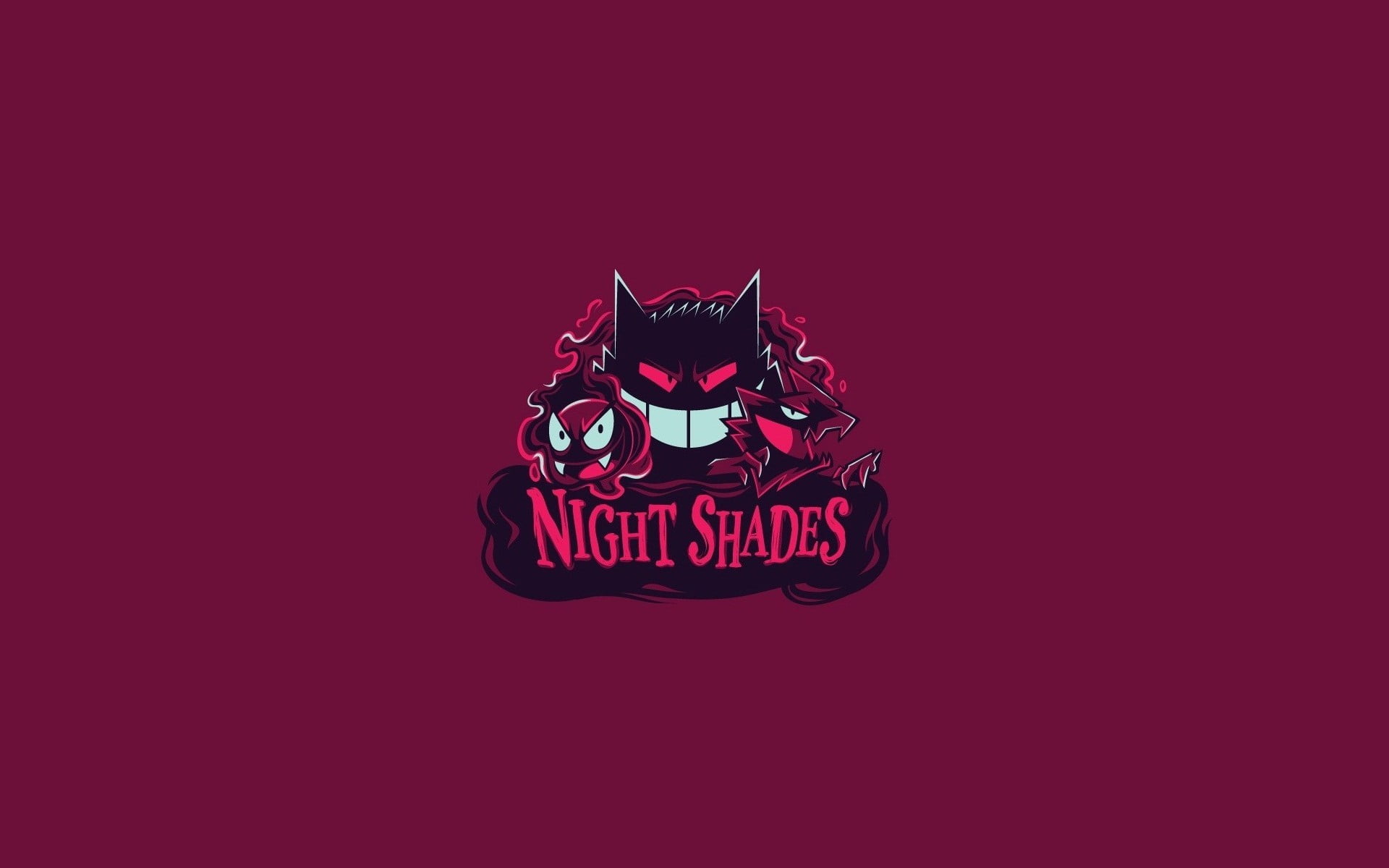 Night Shades Stickr Pok Mon Gengar Gastly Haunter HD Wallpaper