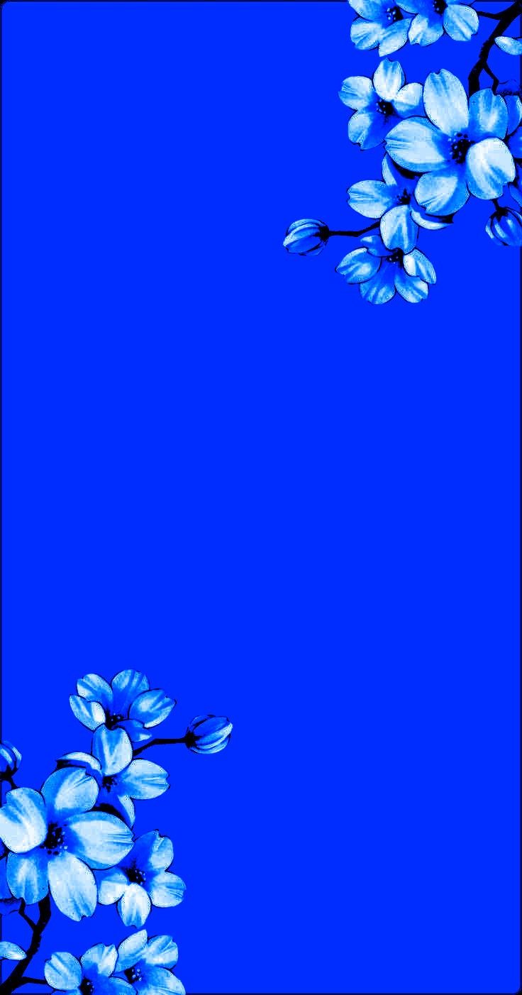 Blue Flowers Wallpaper