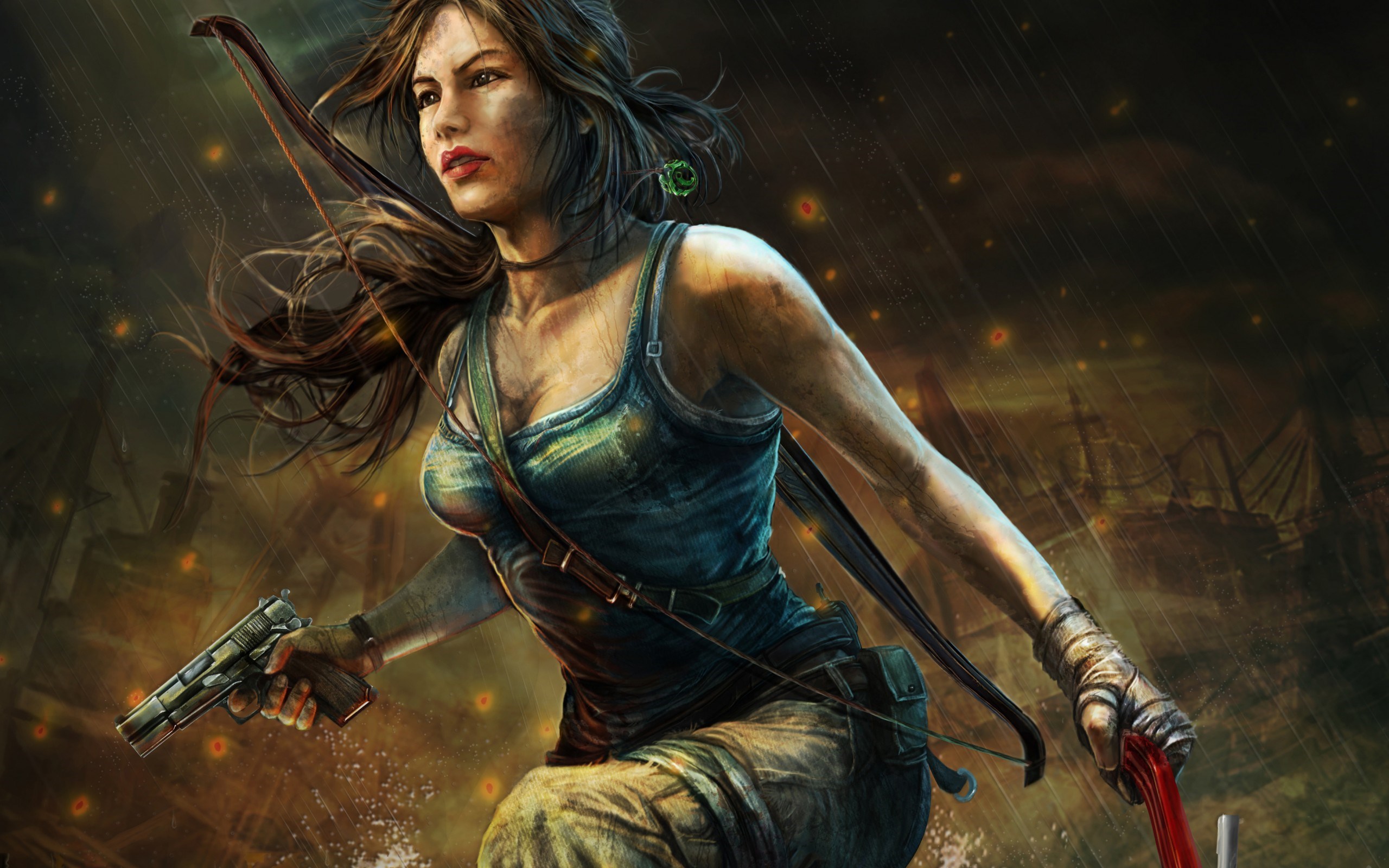 Tomb Raider Girl Game Art Wallpaper