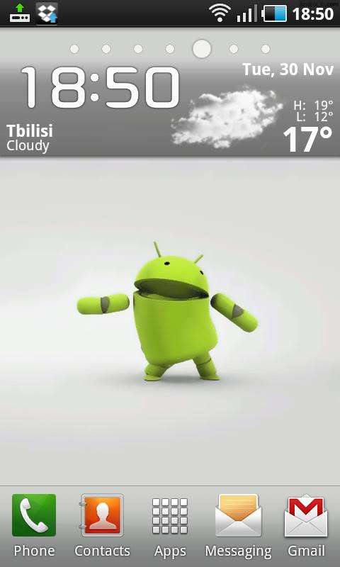 Thread 3D Dancing Android Boy Live Wallpaper v200 for Android