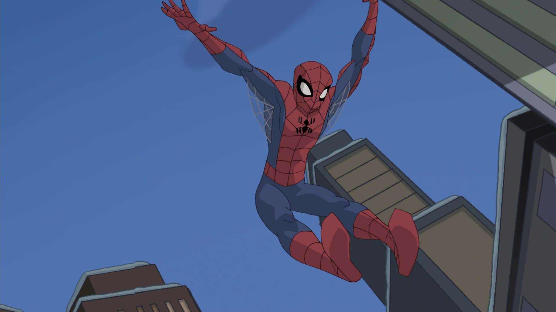 The Spectacular Spider Man Swinging Wallpaper