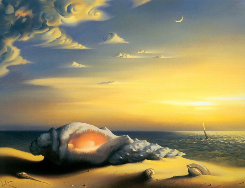 Surrealism Surreal Shells Artwork Vladimir Kush Wallpaper