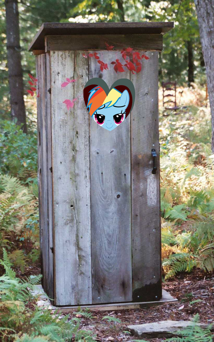 Outhouse Rainbow Dash By Normanb88