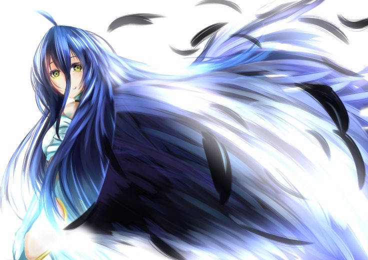 Hair Overlord Tagme Artist Wings Yellow Eyes Wallpaper Background