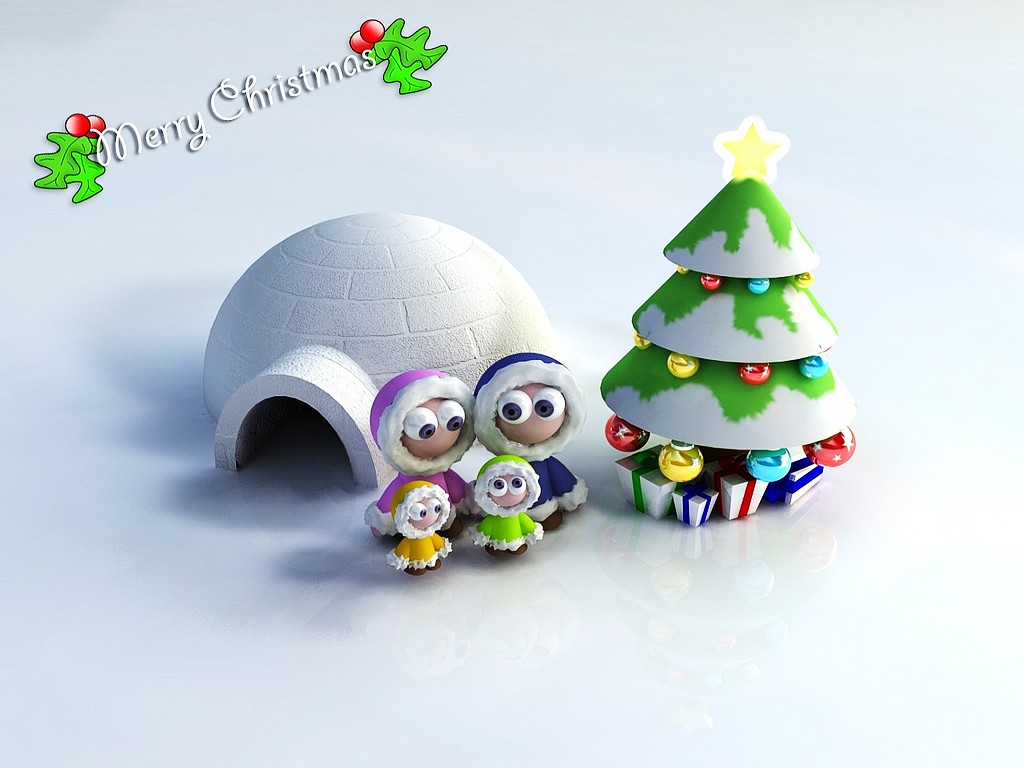 Funny Christmas Wallpaper Background