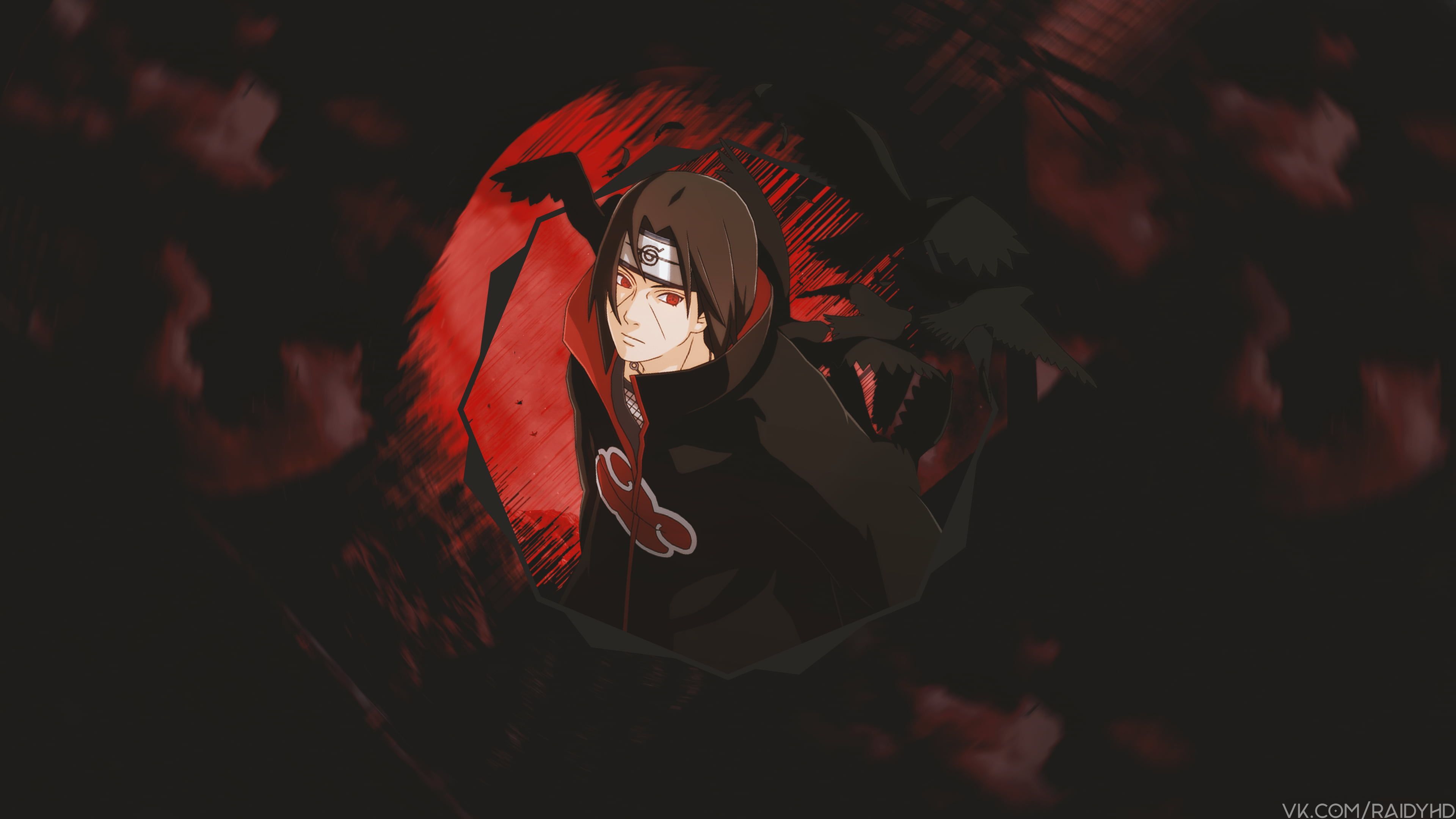 Free download Itachi Uchiha Sharingan Genjutsu 4K Vertical Wallpaper