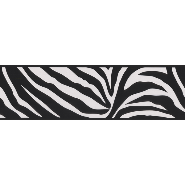 443b90546 Black Zebra Border Crossing Brewster Wallpaper