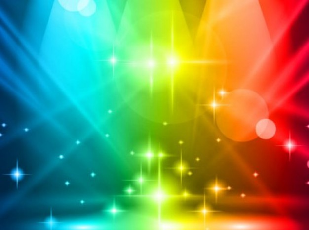 Multicolored Lights Party Background Vector