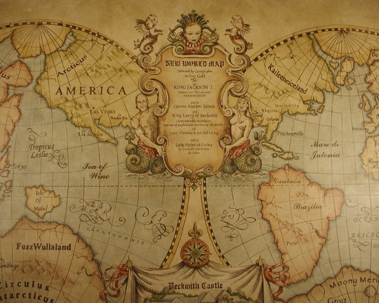 Old World Map Mural Maps