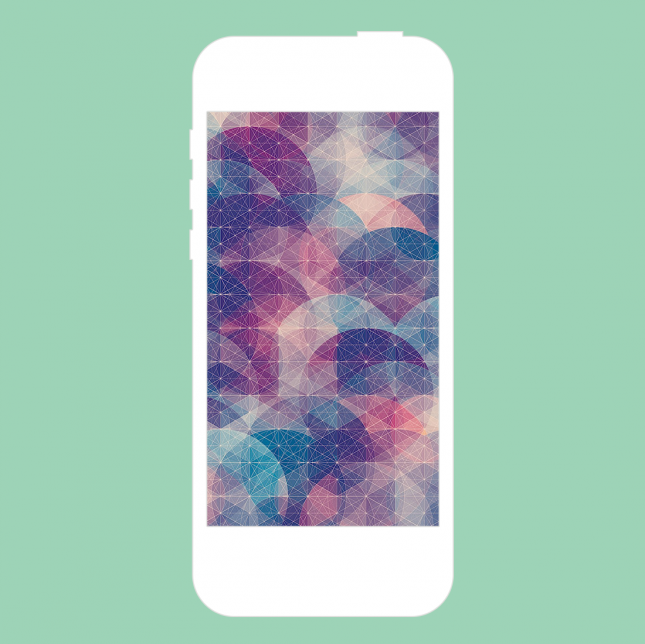Geometric Wallpaper Won T Distract From Your Apps Via Down Graf