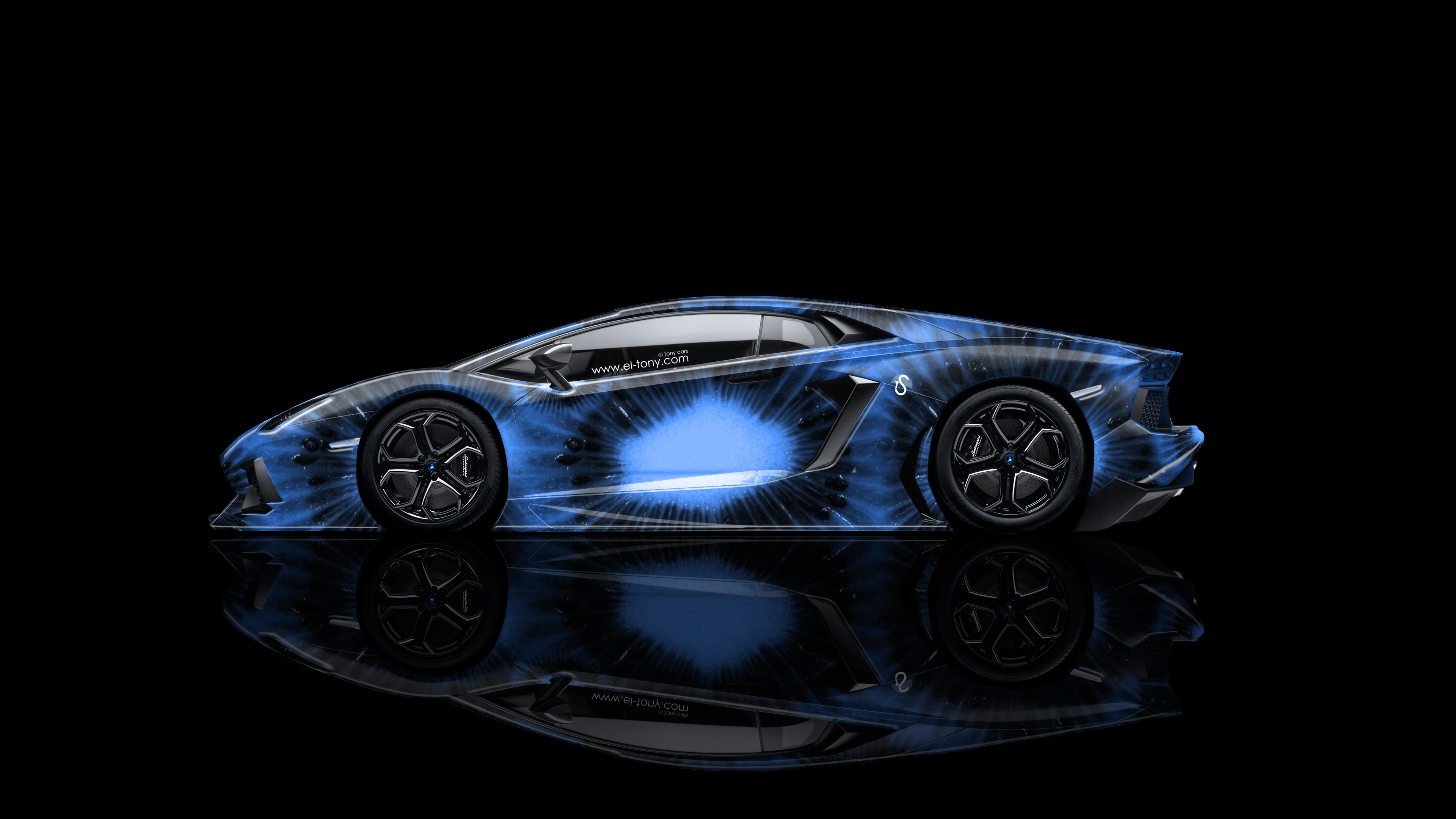 4k Lamborghini Aventador Side Kiwi Aerography Car El Tony