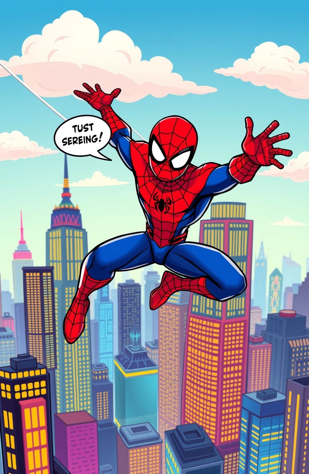 Spiderman Cartoon Wallpaper