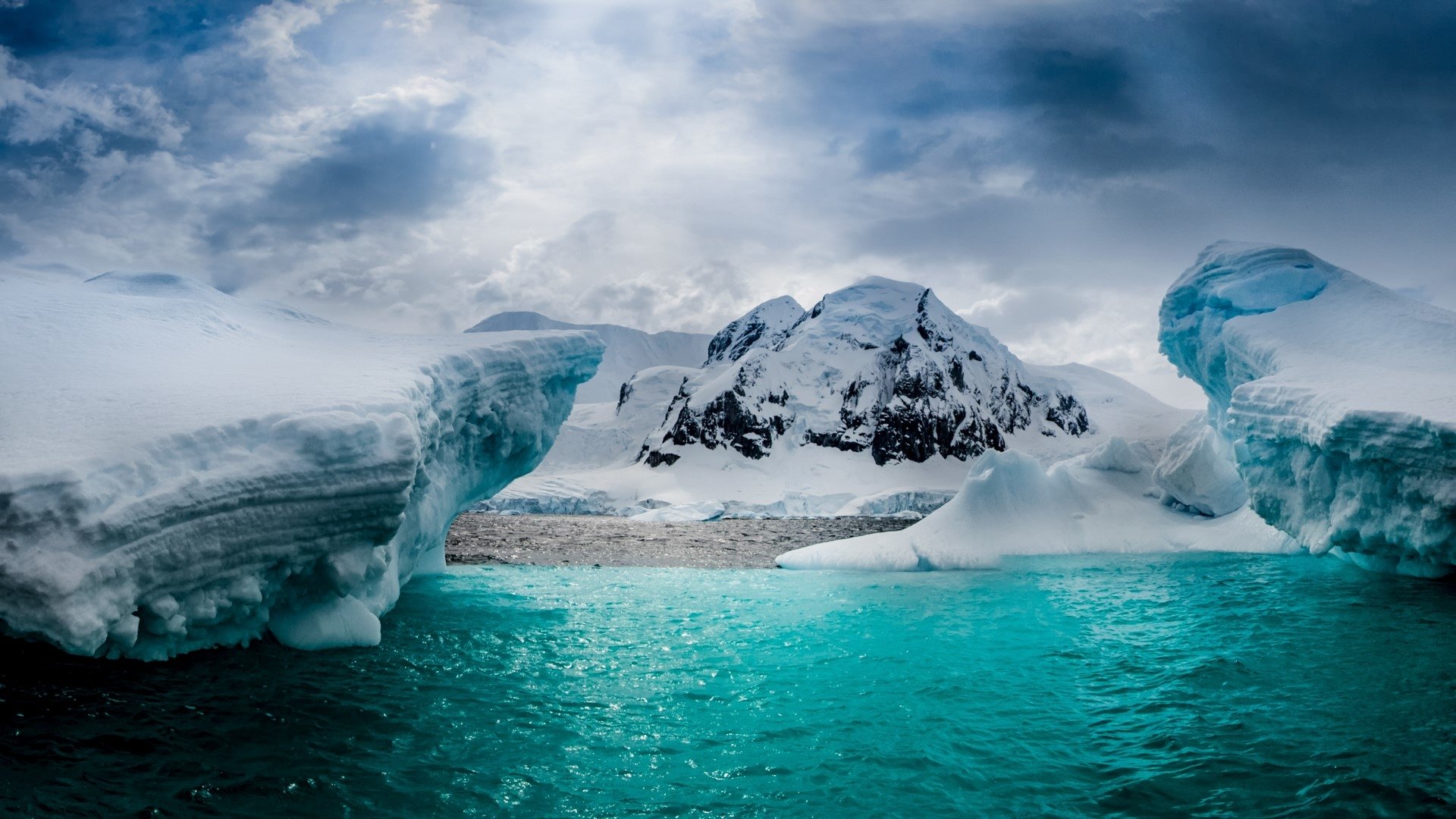 Half Moon Island In Antarctica HD Wallpaper Background Image