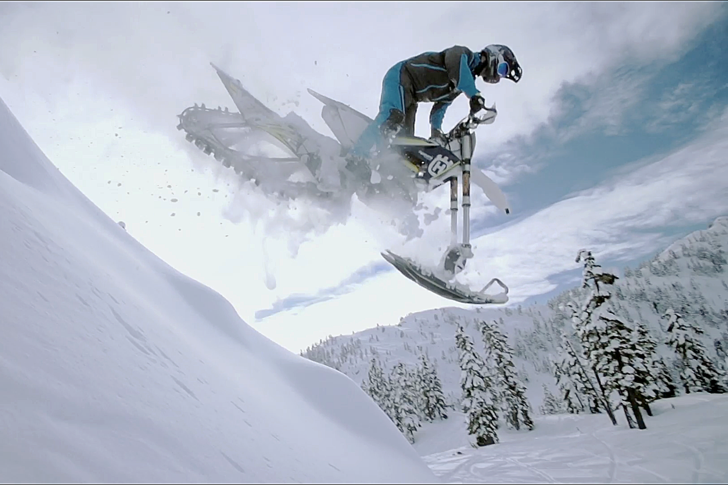Darren Berrecloth Shreds On A Snowbike Video