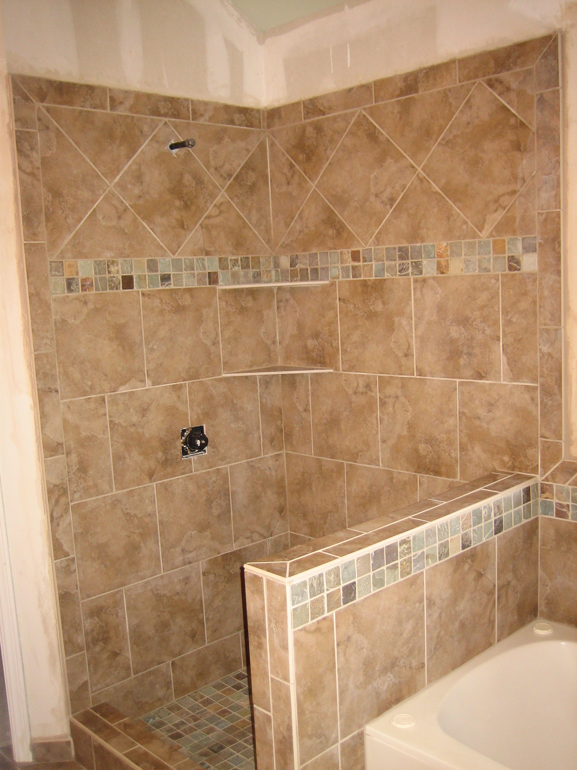 Showers And Tub Surrounds Shower Pony Wall Surround