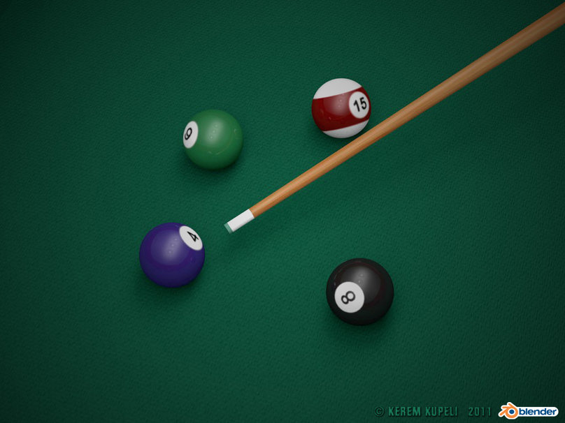 Billiards Pool By Kerem Kupeli Wallpaper