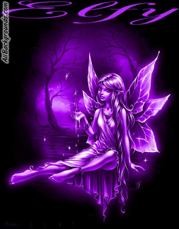 Purple Fairy Background Myspace