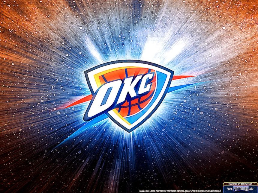 Oklahoma City Thunder Logo Wallpaper Posterizes NBA Wallpapers