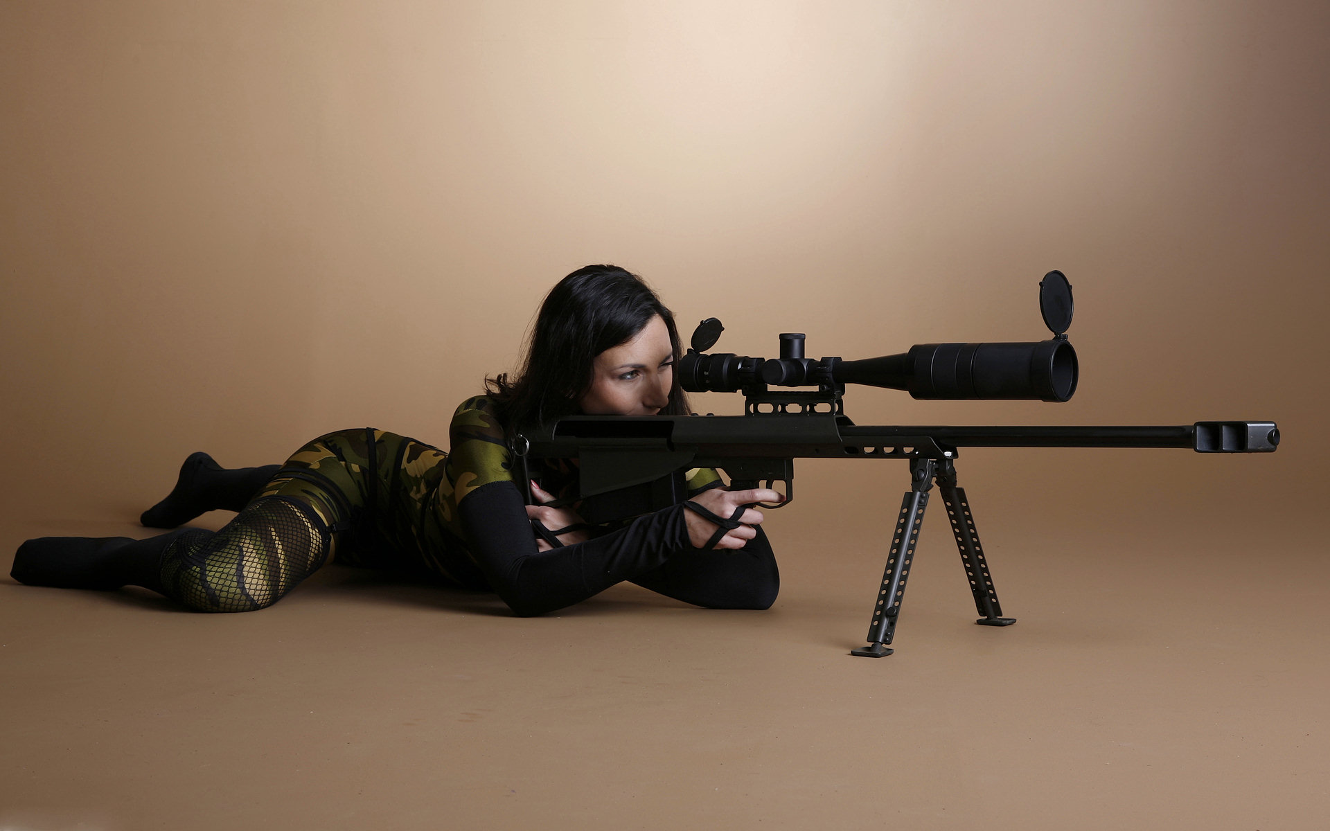 Babe Sniper Full Hd Wallpaper And Background Image