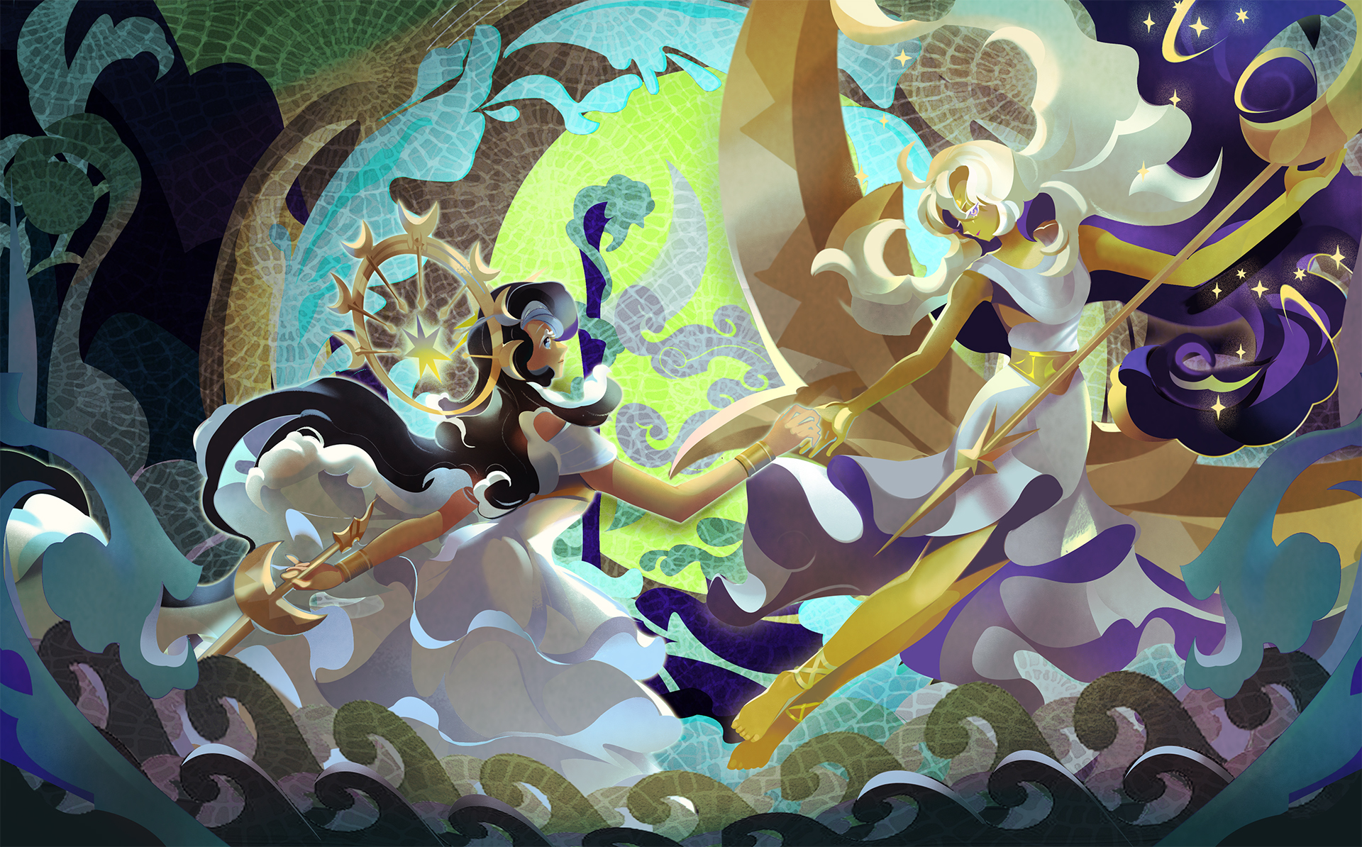 Sea Fairy Moonlight Cookie Wallpaper