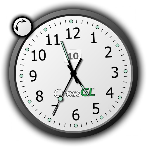 Windows 7 CrossGL Surface Clock 100 full