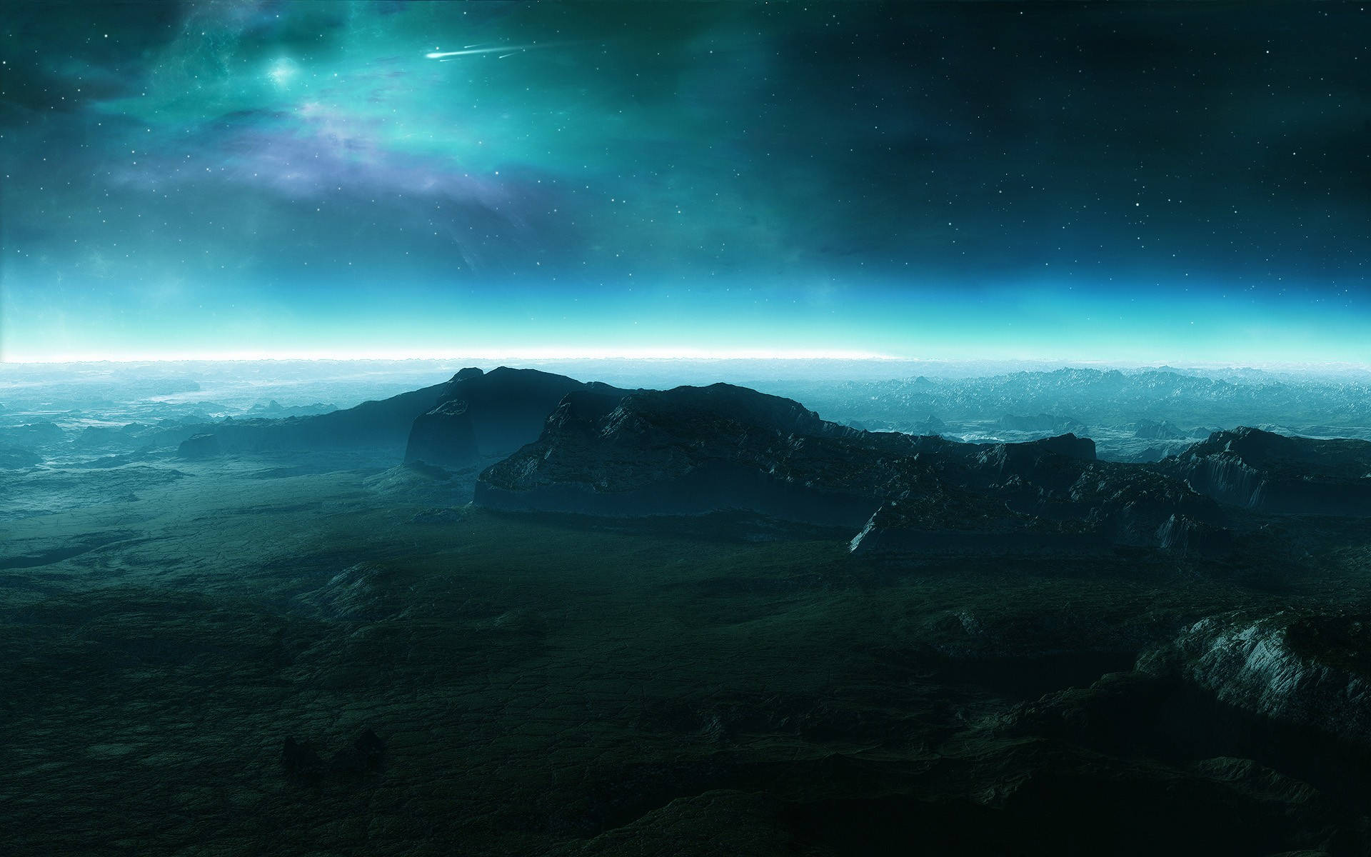 Night Mountain Wallpaper