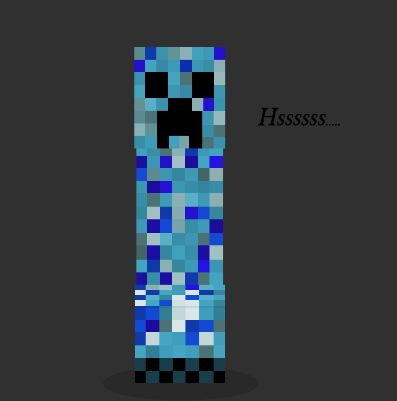 Find more Minecraft Blue Creeper Wallpaper Blue creeper by. 
