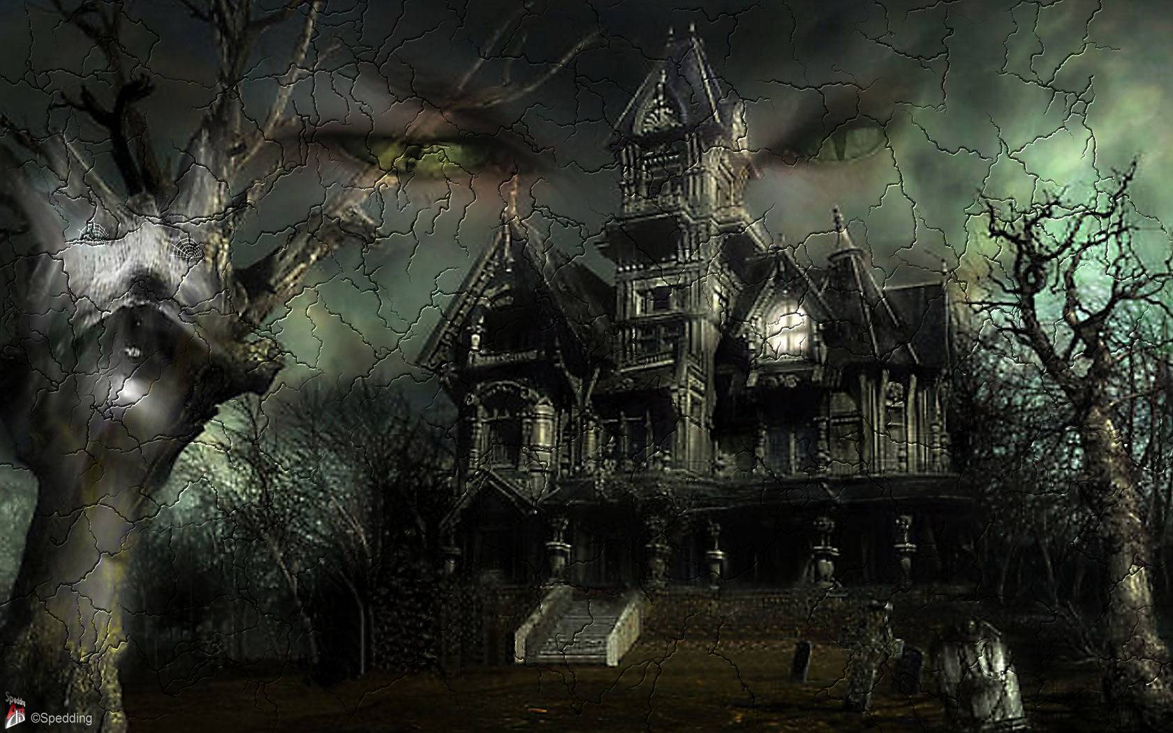 Live Halloween Wallpaper Desktop Haunted House