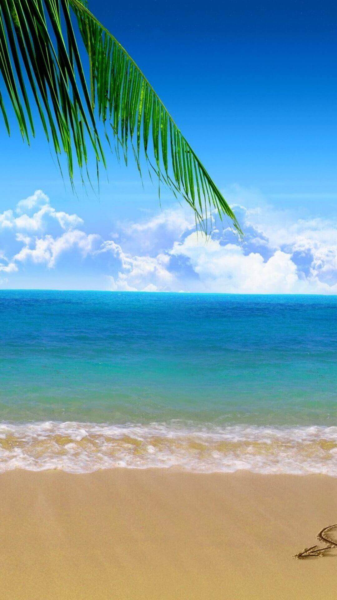 Beach iPhone Background Wallpaper