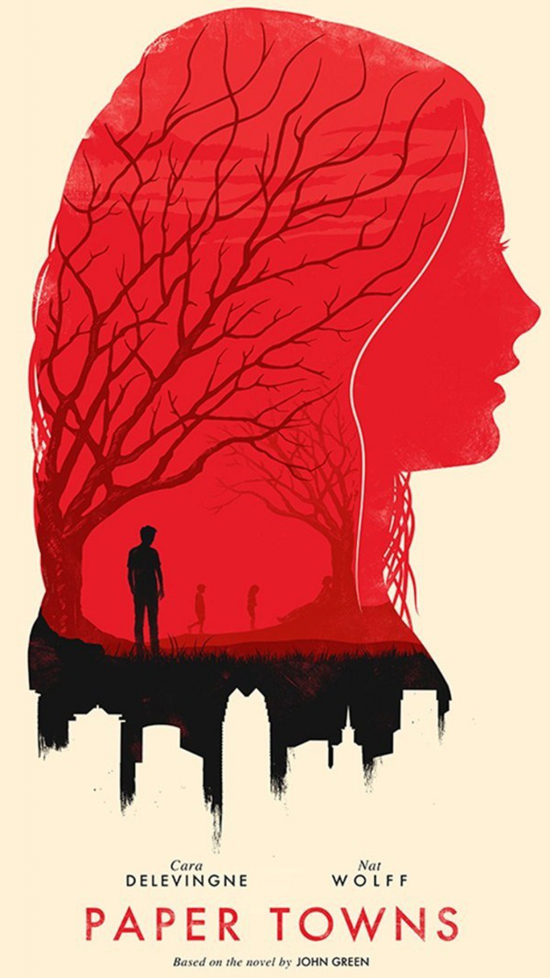 HD Background Paper Towns John Green Movie Red Girl