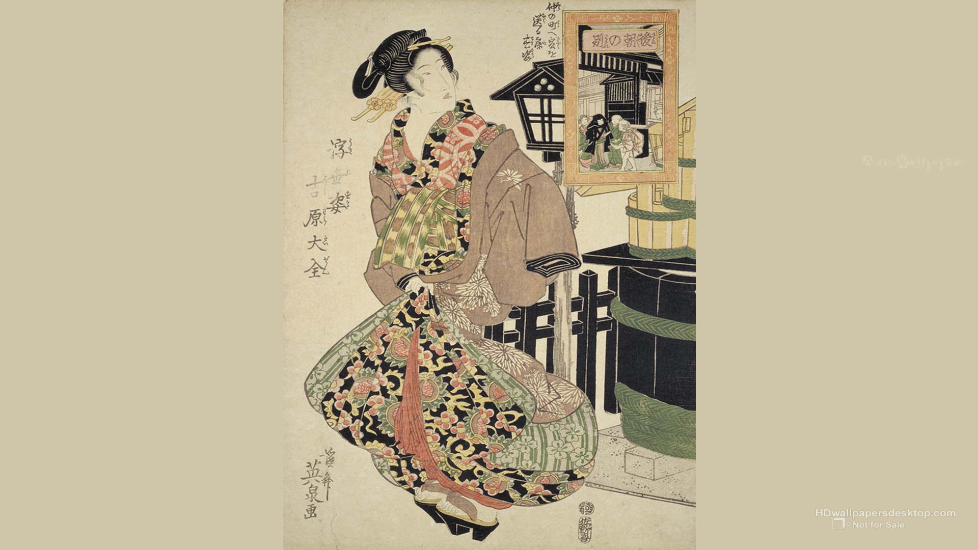 Japanese Art Wallpaper Ukiyo E
