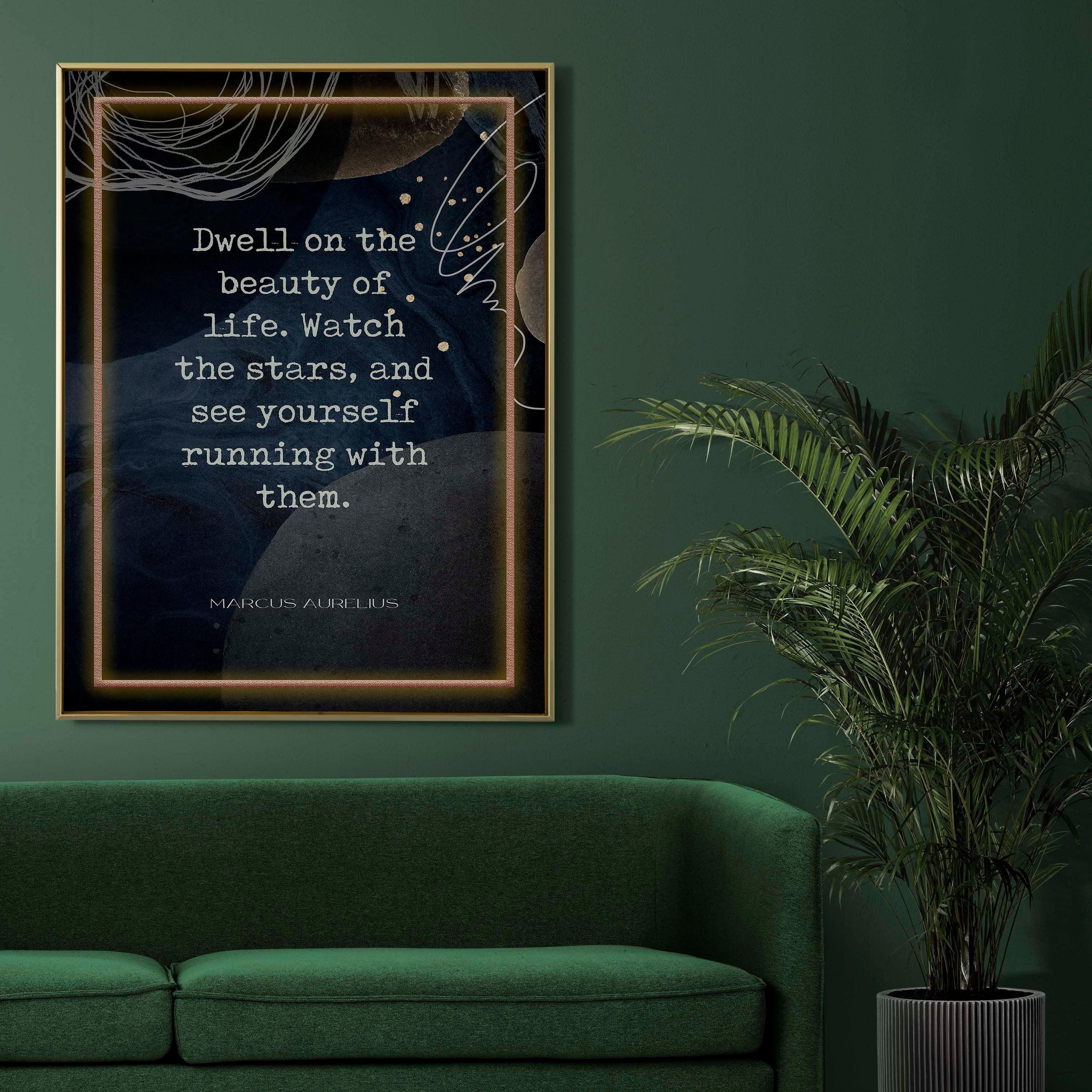 Marcus Aurelius Beauty Of Life Quote Wall Art Prints Unframed