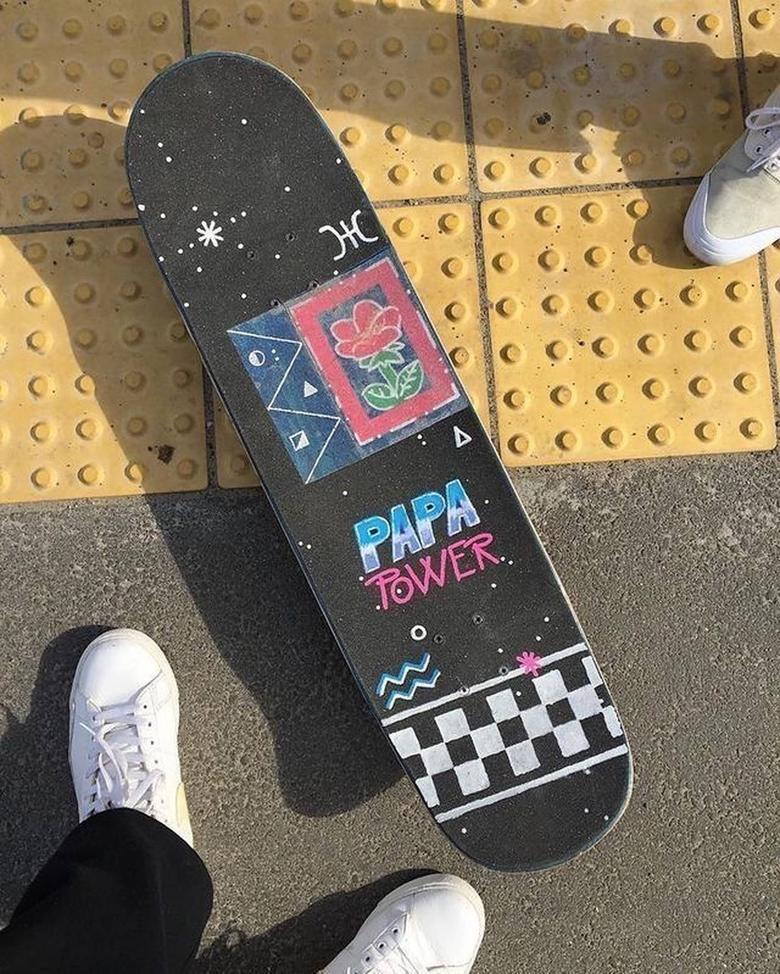 Skater Boy Aesthetic Flat Lay Wallpaper