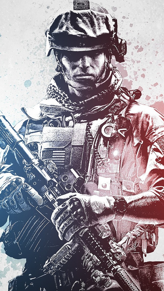 Battlefield Soldier iPhone Wallpaper