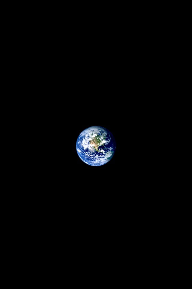 Earth Space Figure iPhone Wallpaper Background