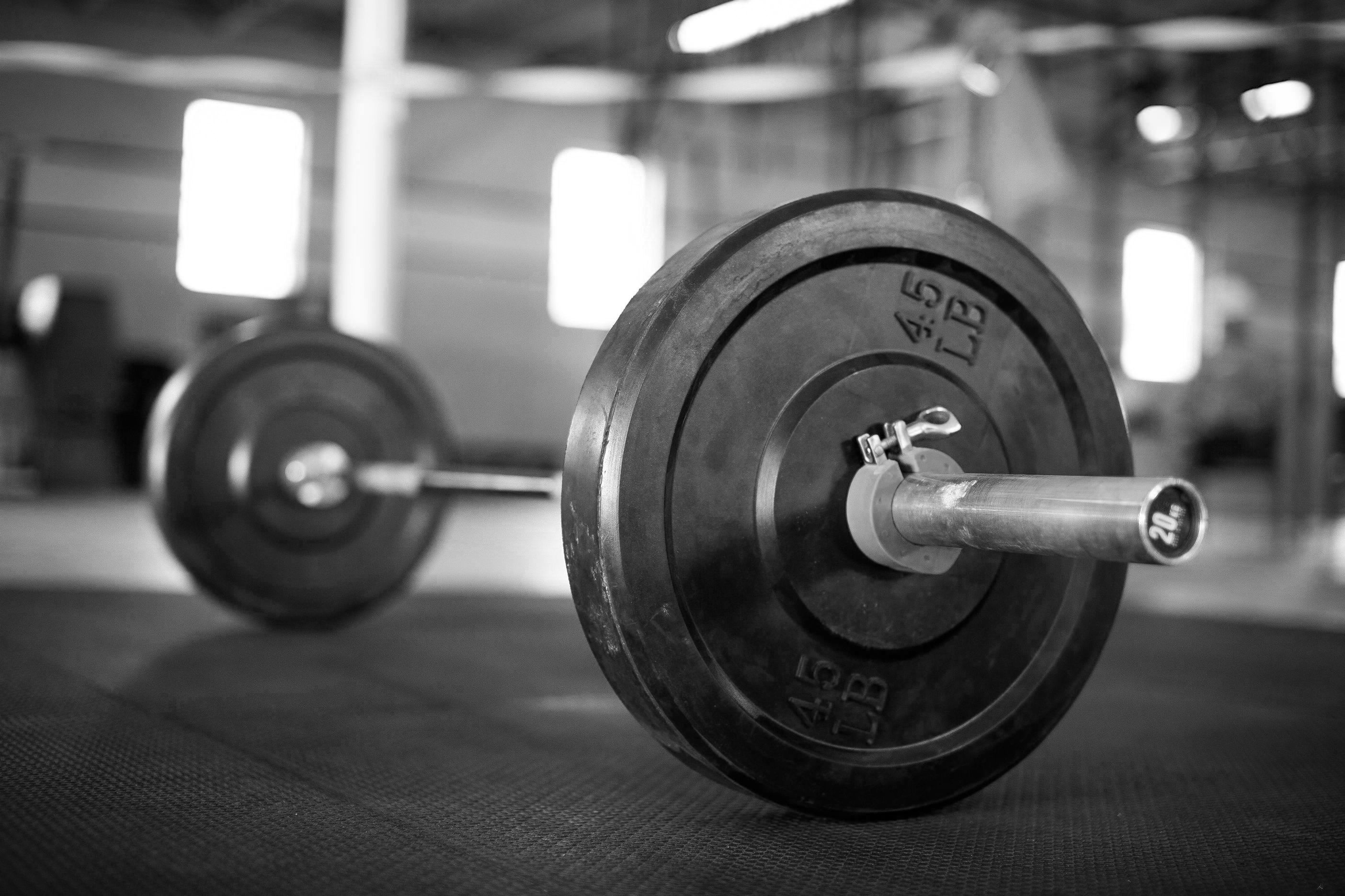 Desktop HD Weightlifting Background Image Wallpaper