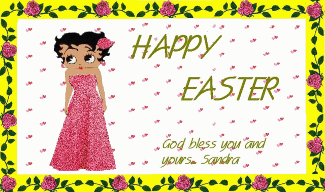 Betty Boop Happy Easter Graphics Code