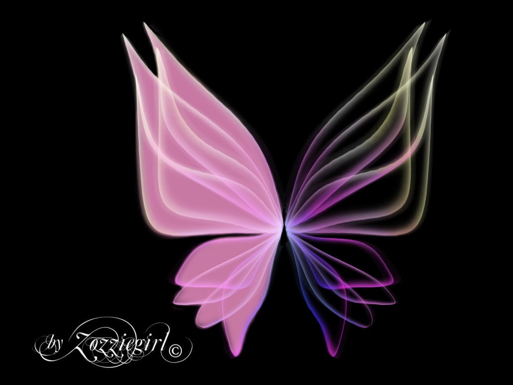 Pink Fairy Wings by Zozziegirl on