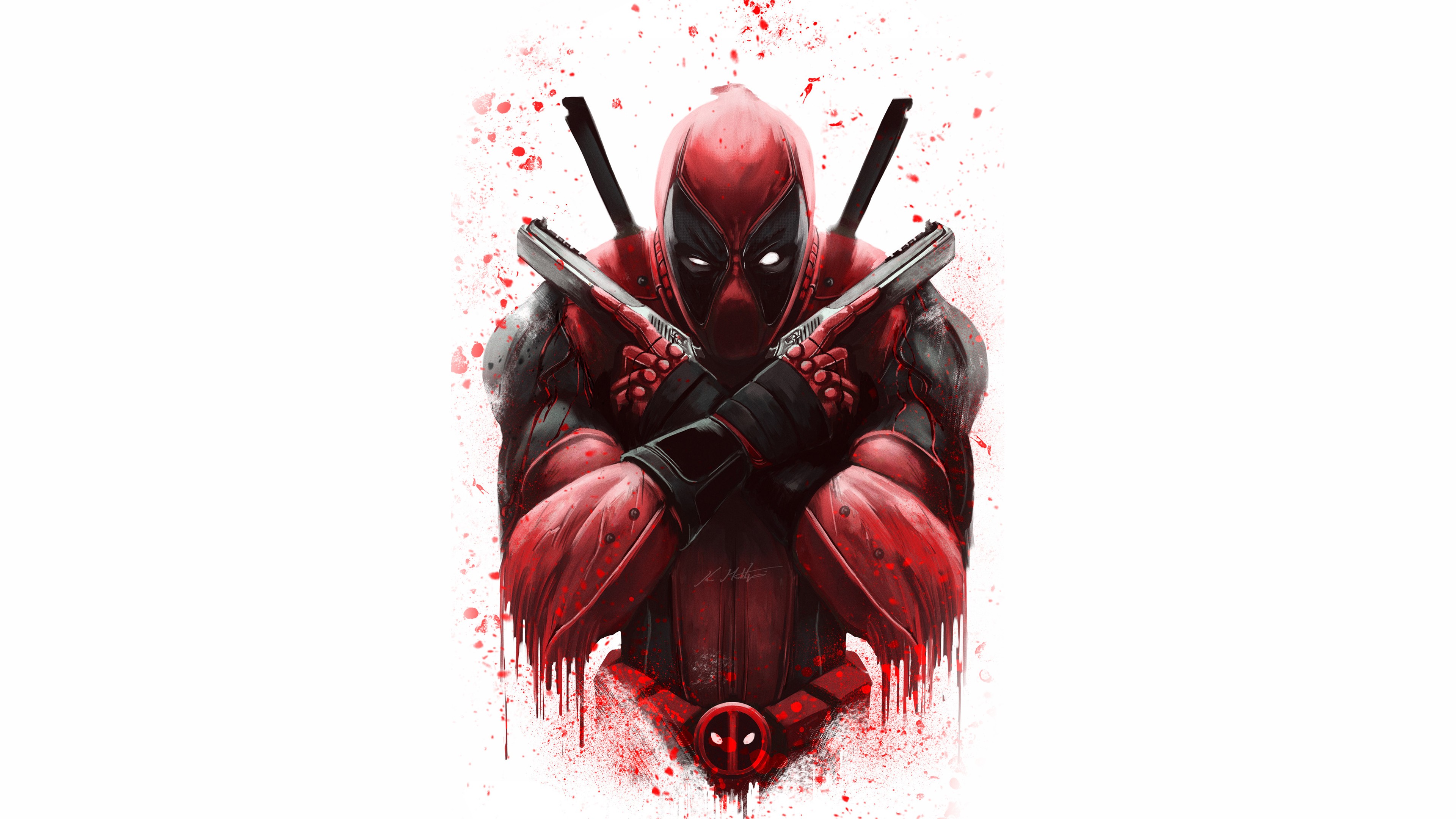 Deadpool Artwork 4k Wallpaper