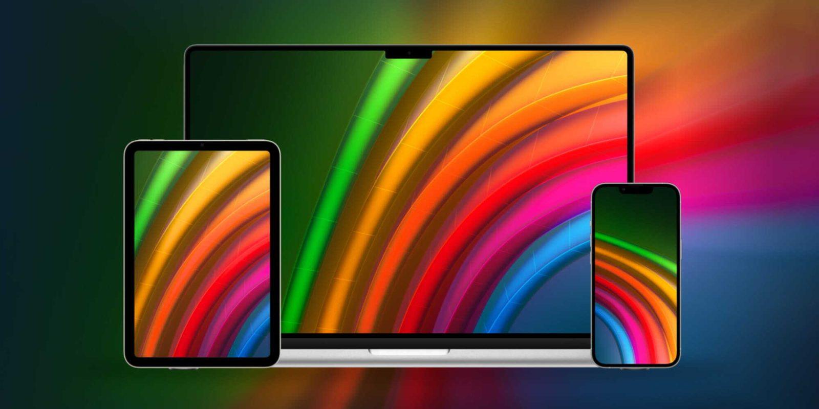 Apple Stage Rainbow Wallpaper From Basic Guy