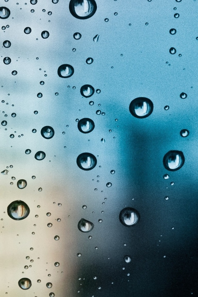 iPhone Wallpaper Rain Drop Window 4s