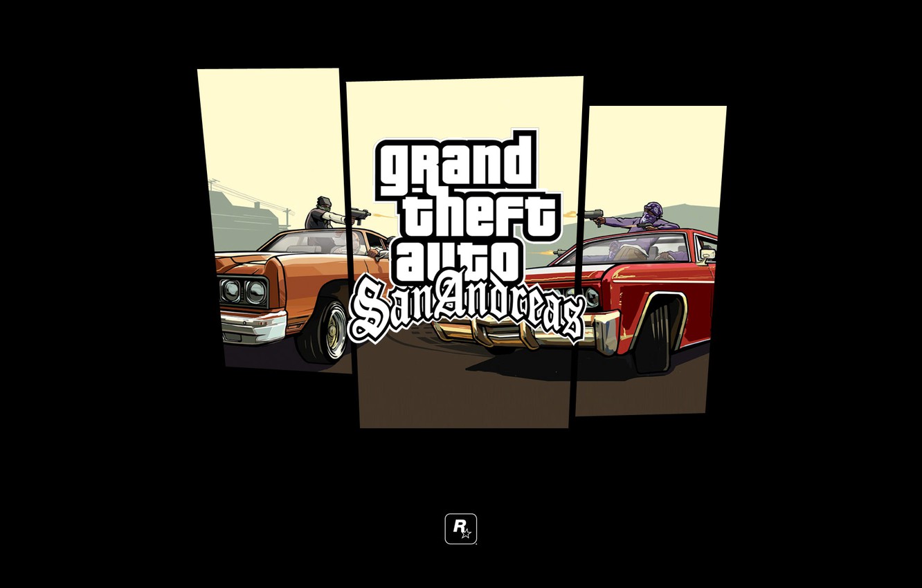 Wallpaper Machine Logo Shooting Gta Rockstar Grand Theft Auto