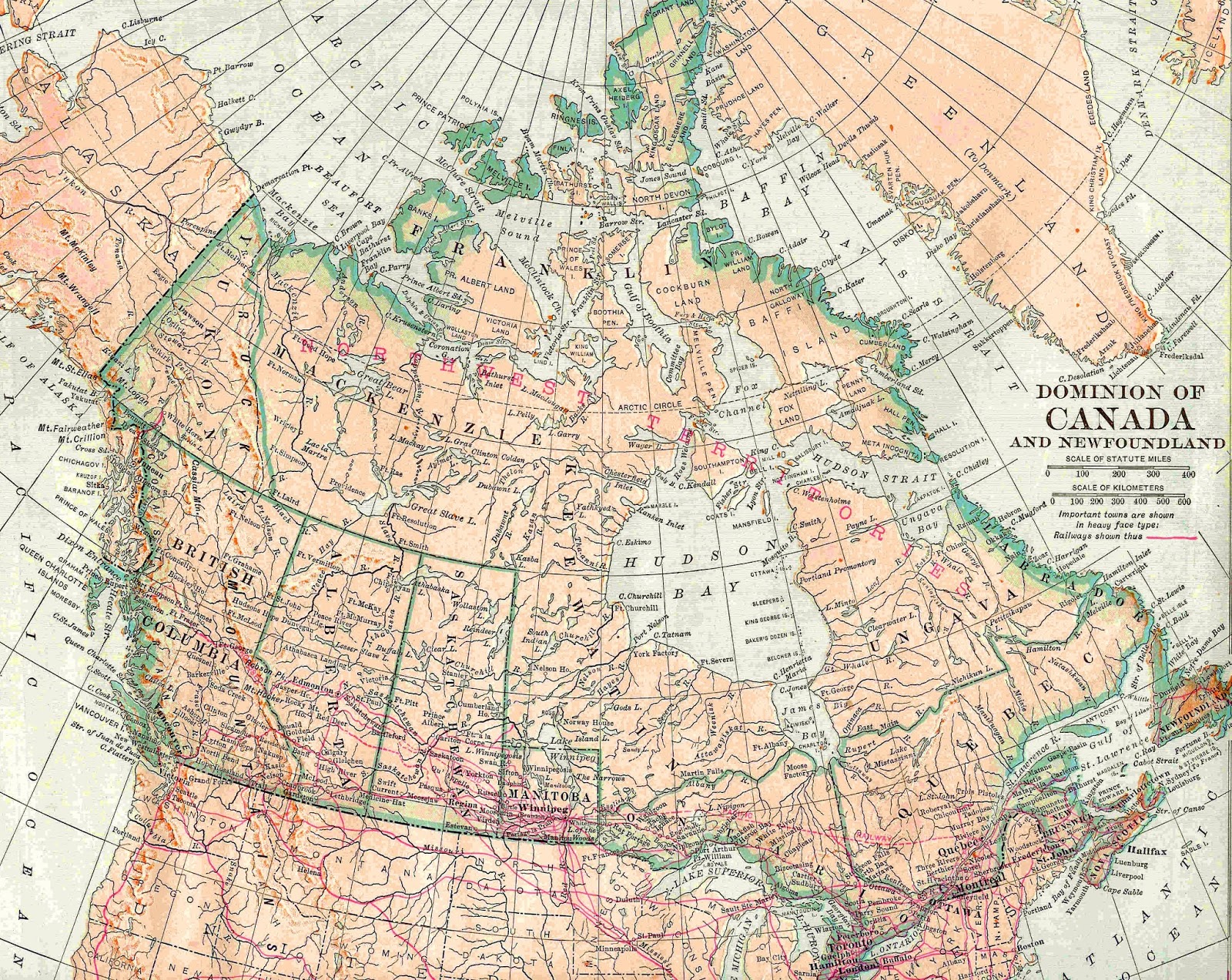 Antique Image Vintage Map Background Graphic Of Canada